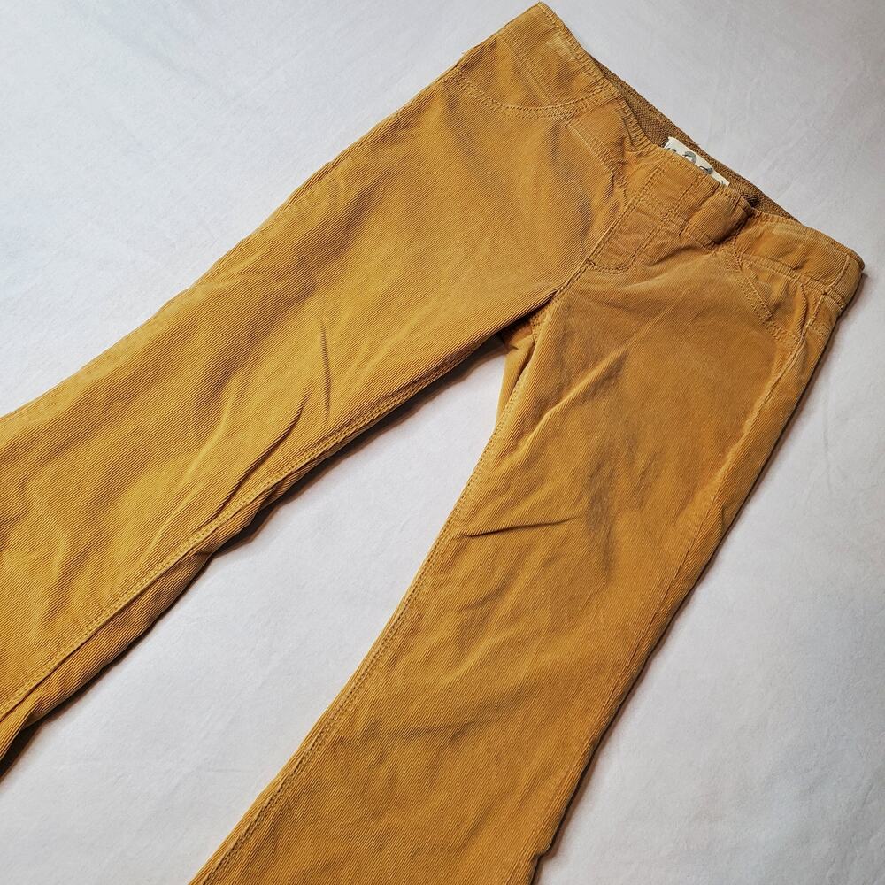 Free People We The Free Women's Size 24 Penny Pull-On Cord Flare Pants Gold